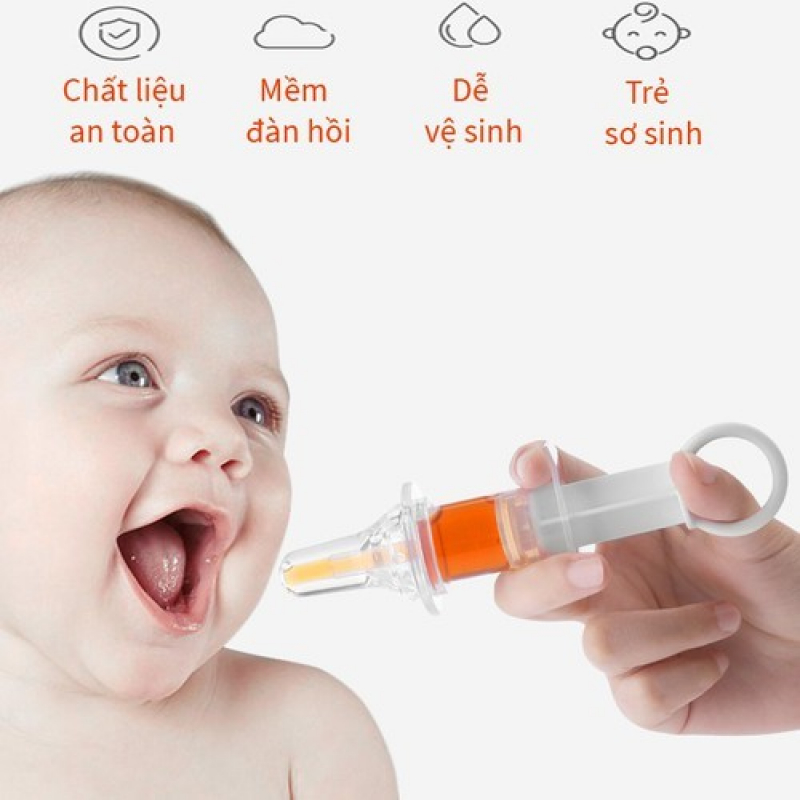 XI LANH ĐẦU SILICON 2 VÒI GIÚP BƠM THUỐC / SỮA CHO BÉ