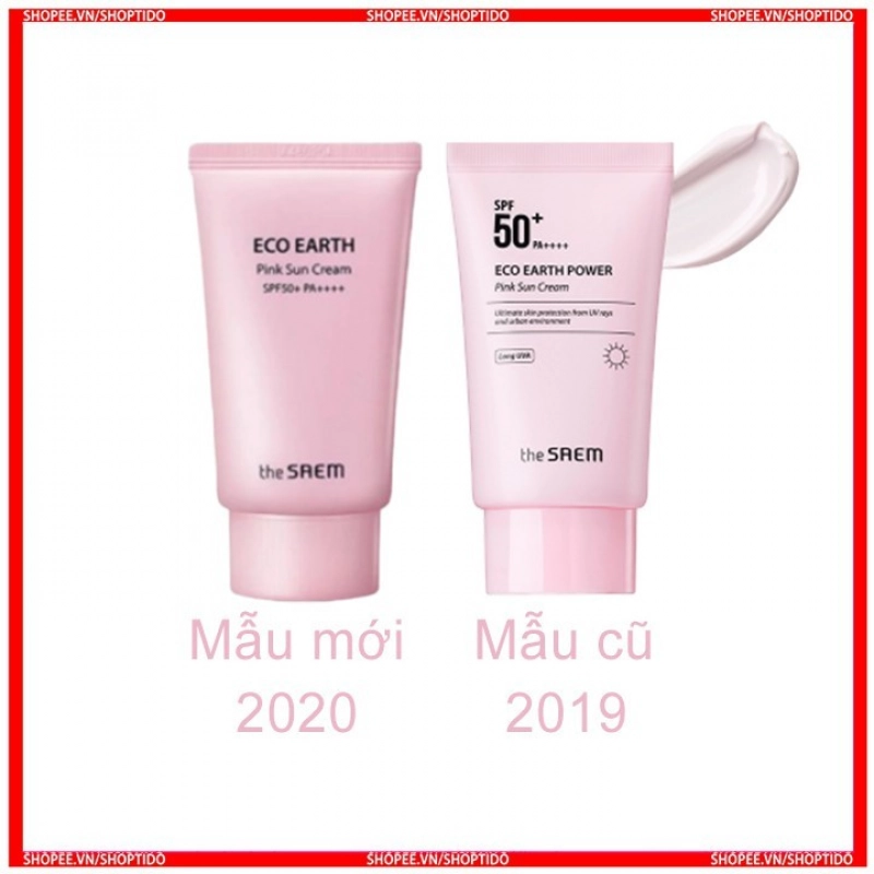 Kem chống nắng The Saem eco earth oower pink sun cream