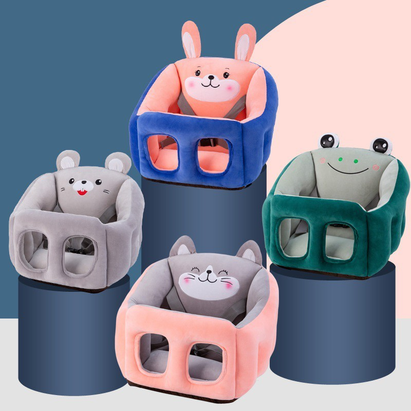 Ghế tập ngồi cho bé vải bông ấm áp an toàn ngồi ăn ngồi xe ô tô
