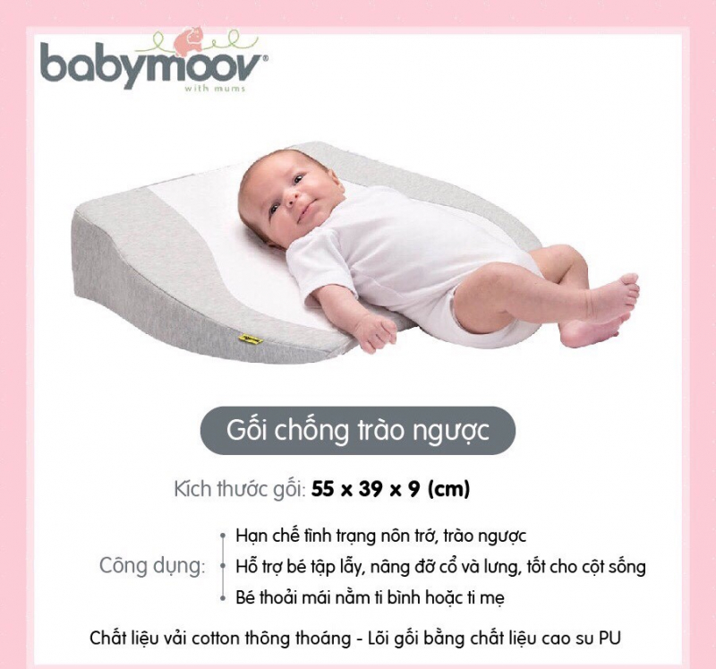 GỐI CHỐNG TRÀO NGƯỢC BABYMOOV