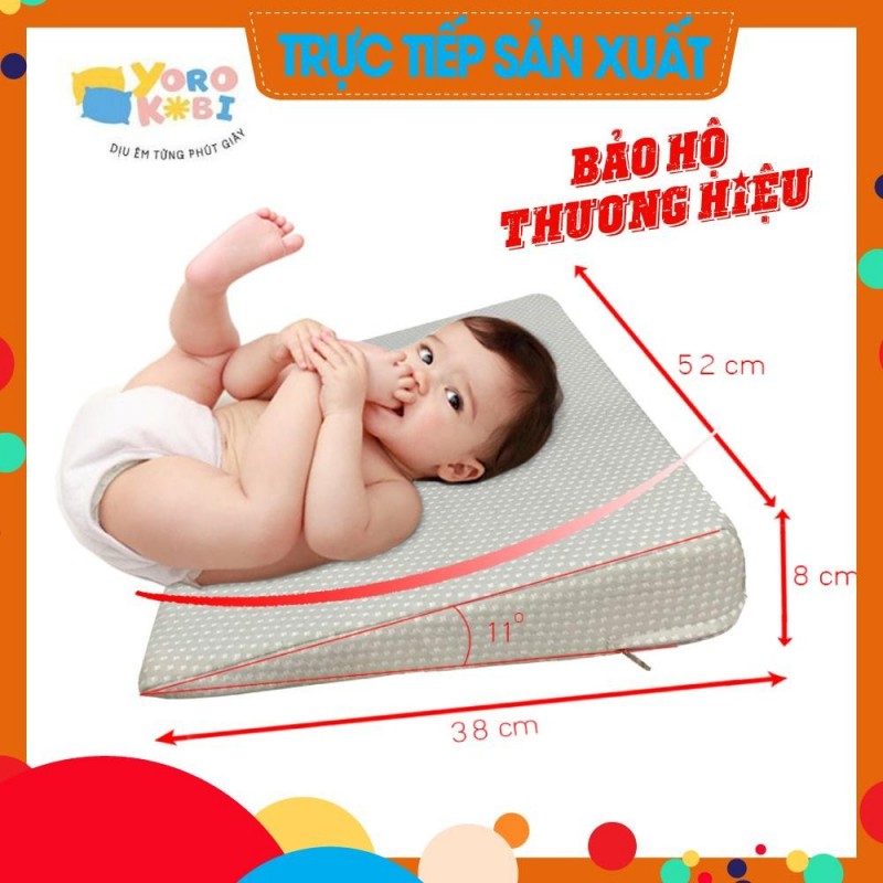Gối chống trào ngược, trợ ớ, sặc sữa cho bé YOROKOBI