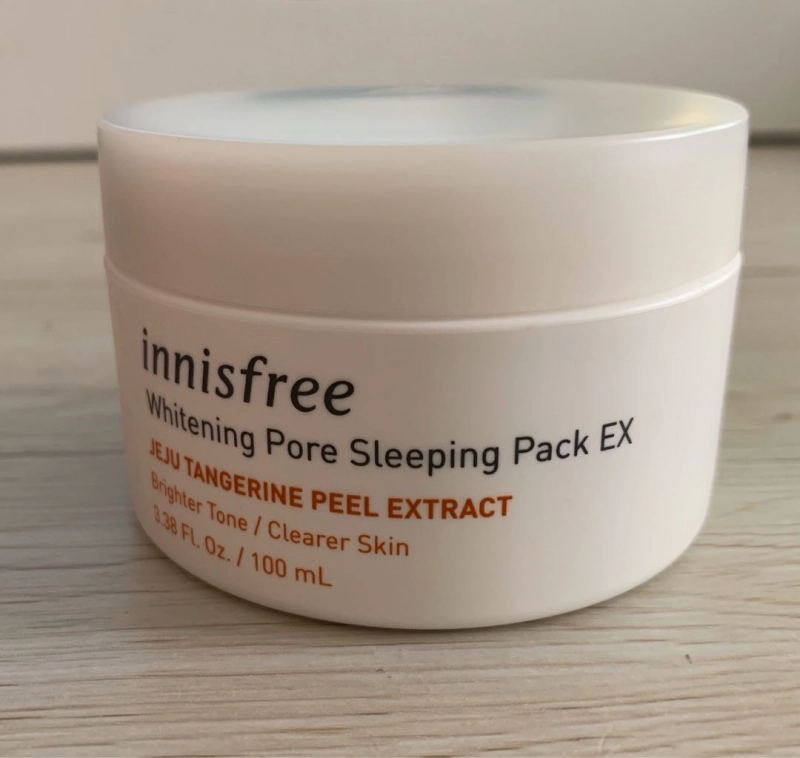 Mặt Nạ Ngủ Dưỡng Sáng Và Se Khít Lỗ Chân Lông Innisfree Whitening Pore Sleeping Pack EX