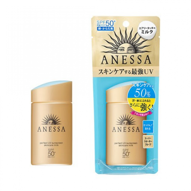 Kem chống nắng Nhật Bản Anessa Perfect Sunscreen Skincare Milk