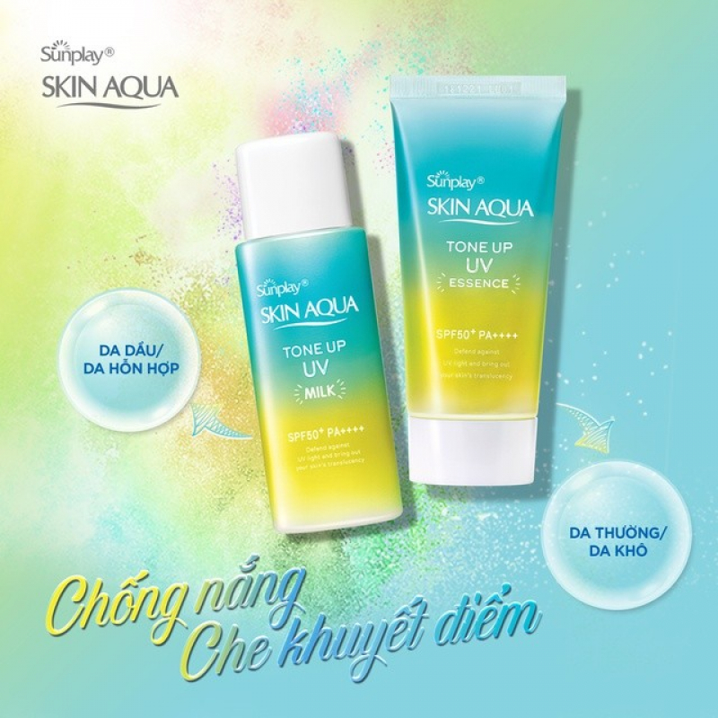 Kem chống nắng Sunplay Skin Aqua Tone Up UV Milk