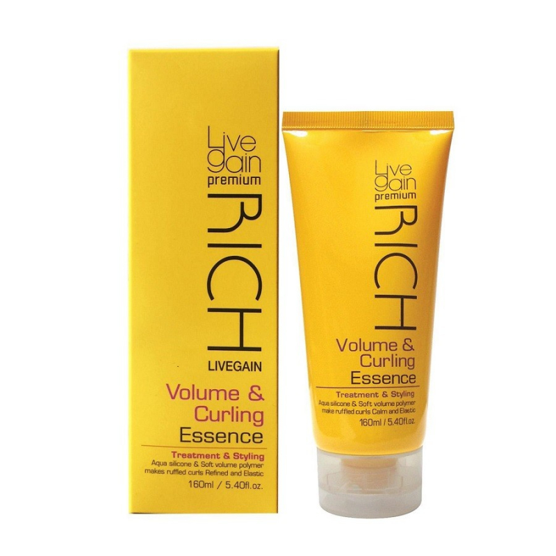 Kem tạo kiểu tóc uốn xoăn LIVE GAIN VOLUME & CURLING ESSENCE