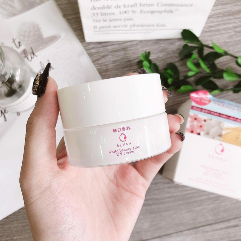 Kem dưỡng trắng da chống nắng ban ngày Senka White Beauty Glow UV Cream