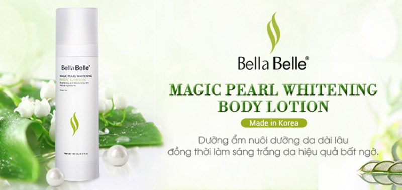 Kem dưỡng trắng da Bella Belle Magic Pearl Whitening Body Lotion
