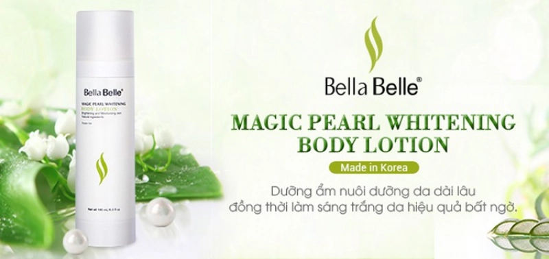 Kem dưỡng trắng da Bella Belle Magic Pearl Whitening Body Lotion