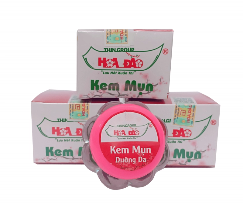 Kem mụn dưỡng da hoa đào