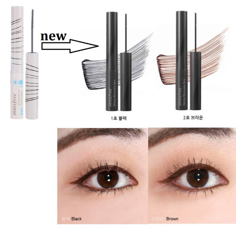 Mascara chải mi siêu mảnh chống trôi Innisfree Skinny microcara ZERO