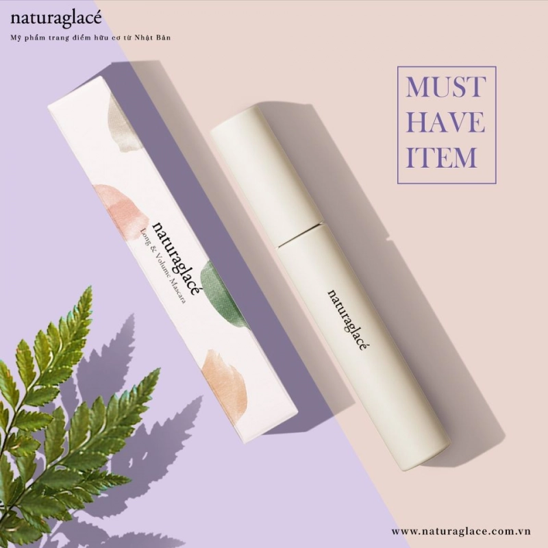 Mascara hữu cơ làm dài và dày mi - naturaglacé long & volume mascara