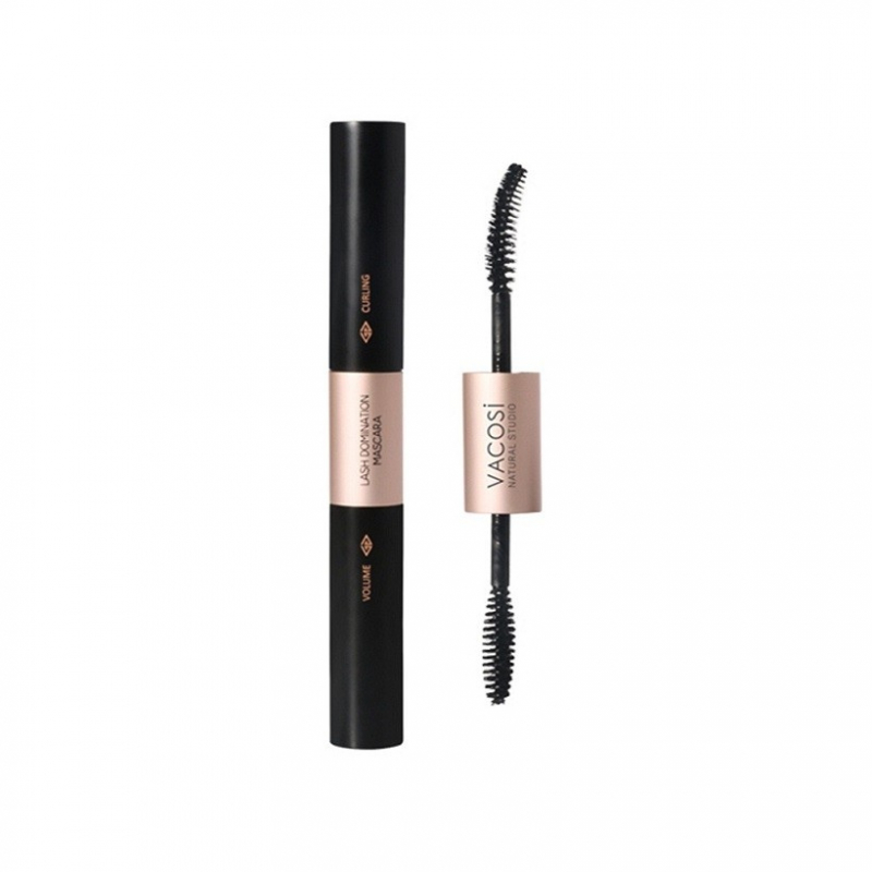 Mascara 2in1 làm dài và cong mi Vacosi Natural Lash Domination Pro