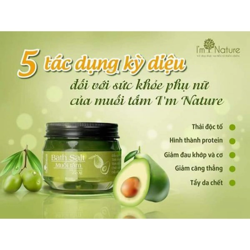 Cập Nhật Muối tắm tẩy tế bào chết là gì? 10 sản phẩm được ưa chuộng nhất 2022 4 Muối tắm tẩy tế bào chết I’M NATURE