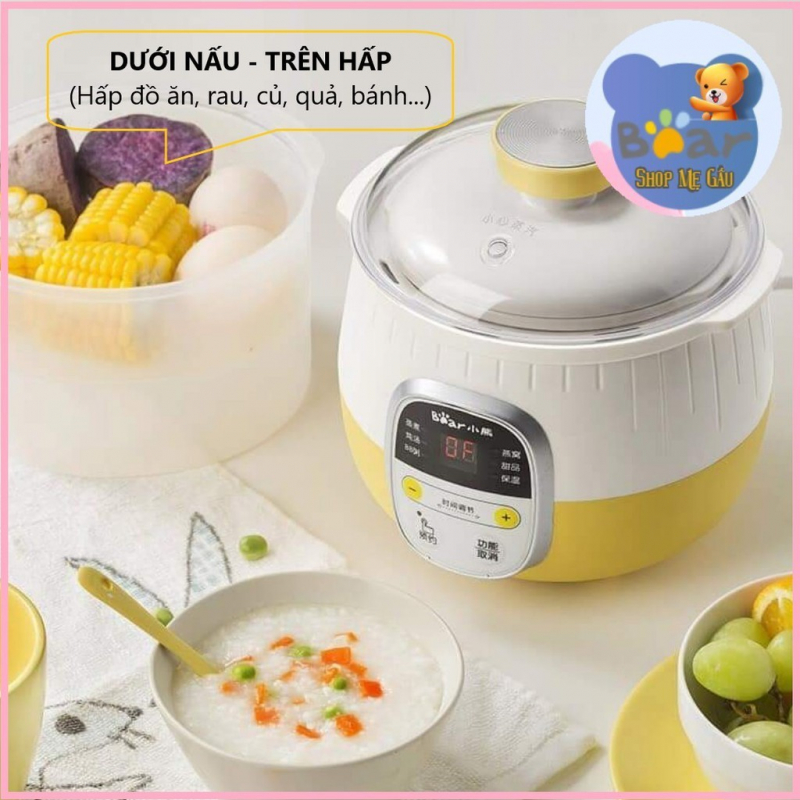 Nồi nấu cháo cho bé BEAR 0,8L - DDZ-B08C1