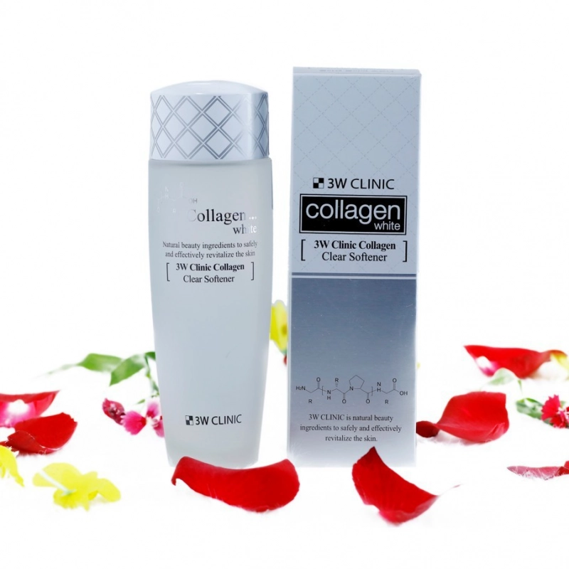 Nước hoa hồng dưỡng trắng da Collagen 3W Clinic