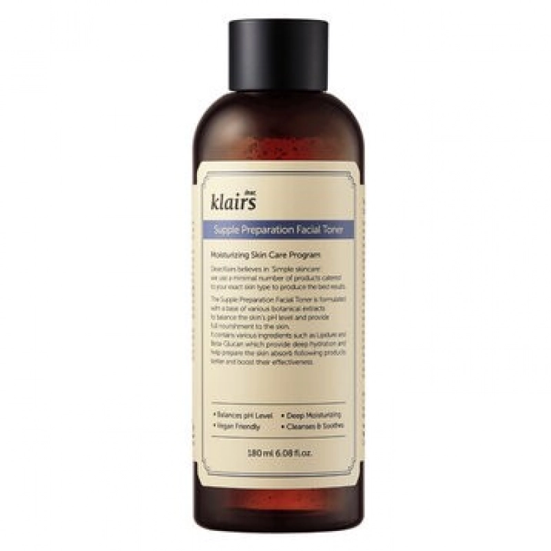 Nước Hoa Hồng Không Cồn Không Mùi Klairs Supple Preparation Facial Toner