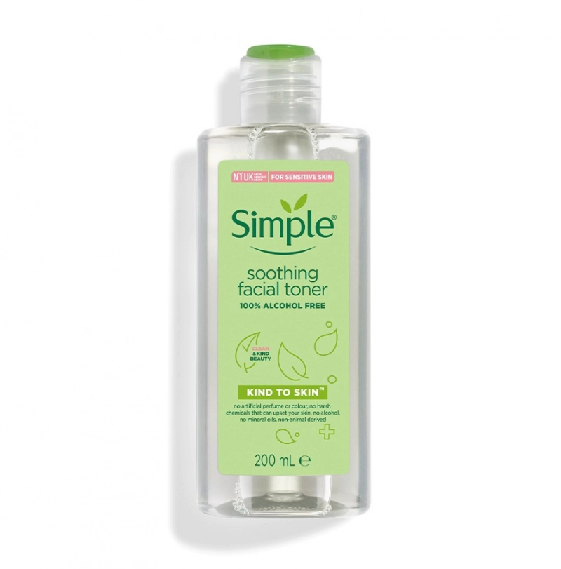 Nước Hoa Hồng Soothing Facial Toner Simple không cồn cân bằng ẩm cho da