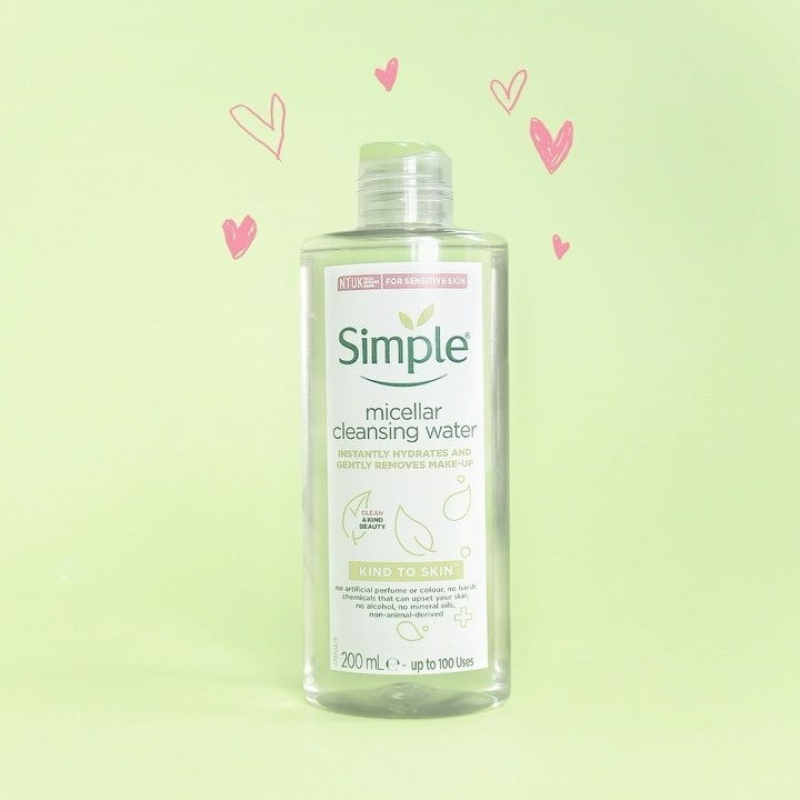 Nước Tẩy Trang Không Cồn Simple Kind To Skin Micellar Cleansing Water