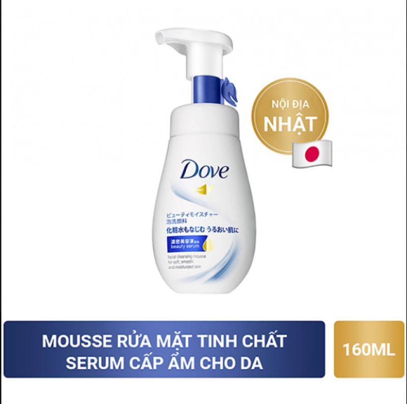 Sữa Rửa Mặt Dạng Bọt Dove Tinh Chất - Serum 160ml