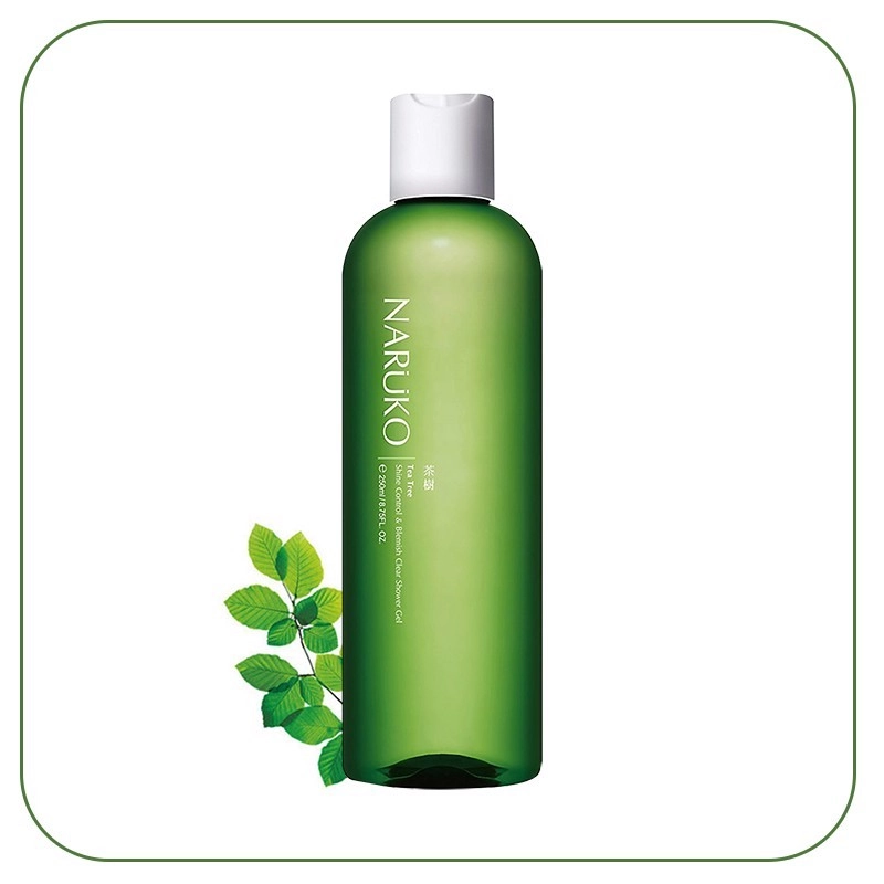 Sữa tắm trị mụn Naruko Tea Tree Shine Control and Blemish Clear Shower Gel