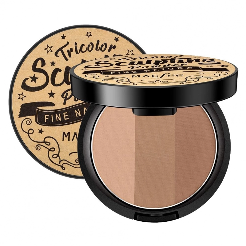 Phấn Tạo Khối 3 Màu Macfee Tricolor Sculpting Powder