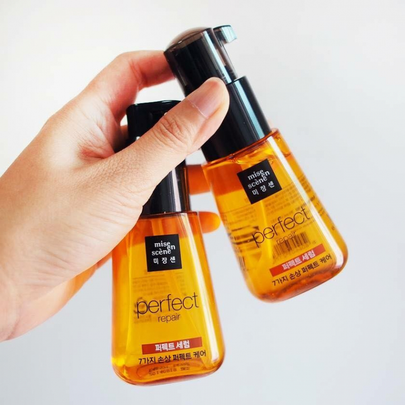 Tinh chất dưỡng hồi phục tóc hư tổn Mise en Scène Perfect Repair Hair Serum.