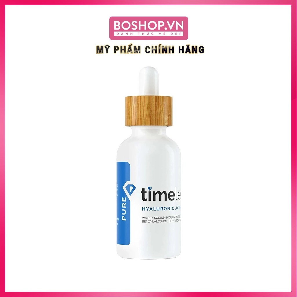 Serum Dưỡng Ẩm Timeless Hyaluronic Acid 100% Pure