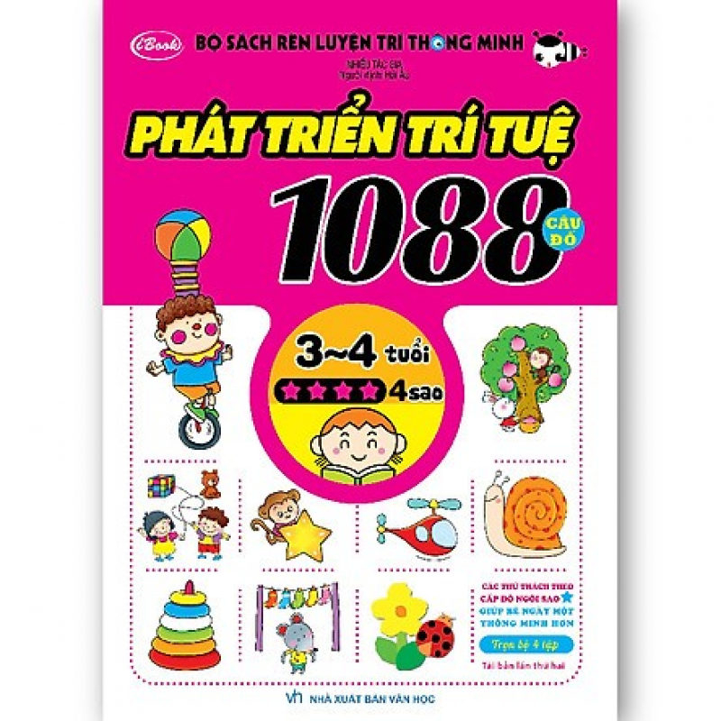 Sách 1088 câu đố phát triển trí tuệ cho bé
