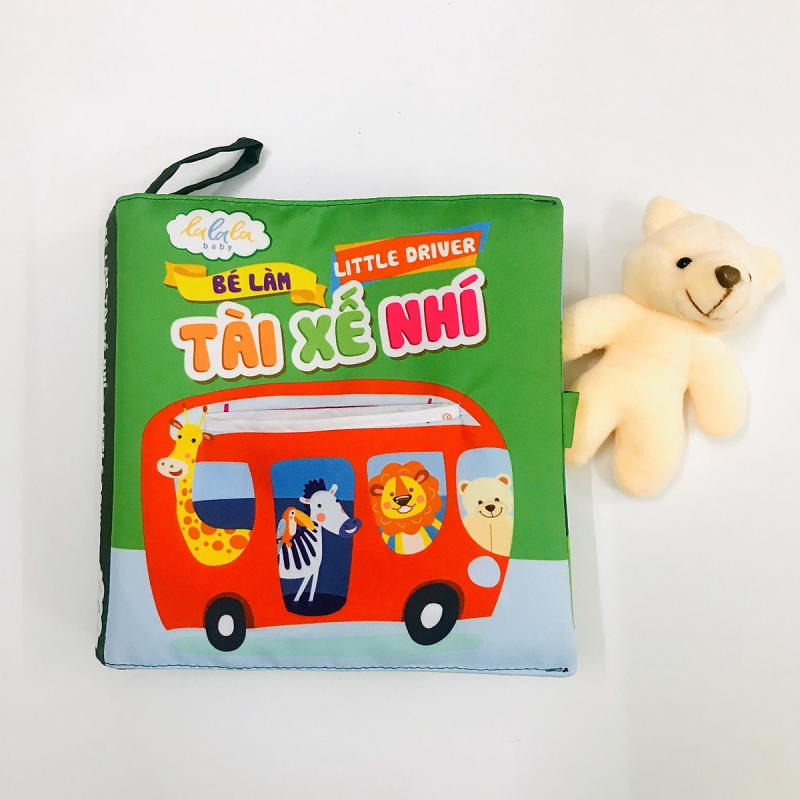 Sách vải chủ đề Bé làm tài xế nhí