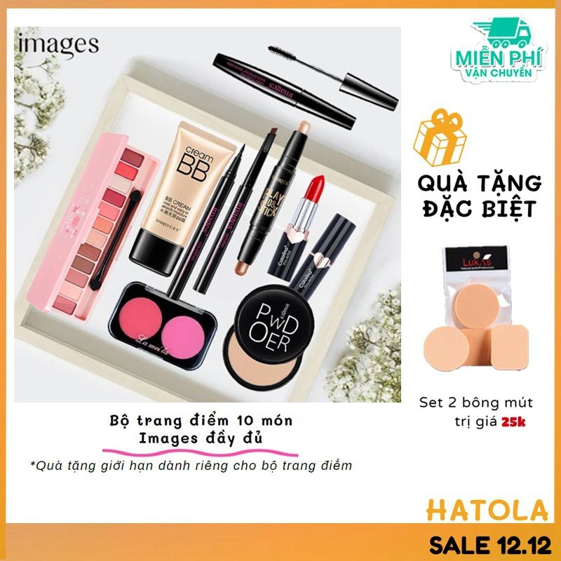 Bộ trang điểm cá nhân Images 9 món HATOLA