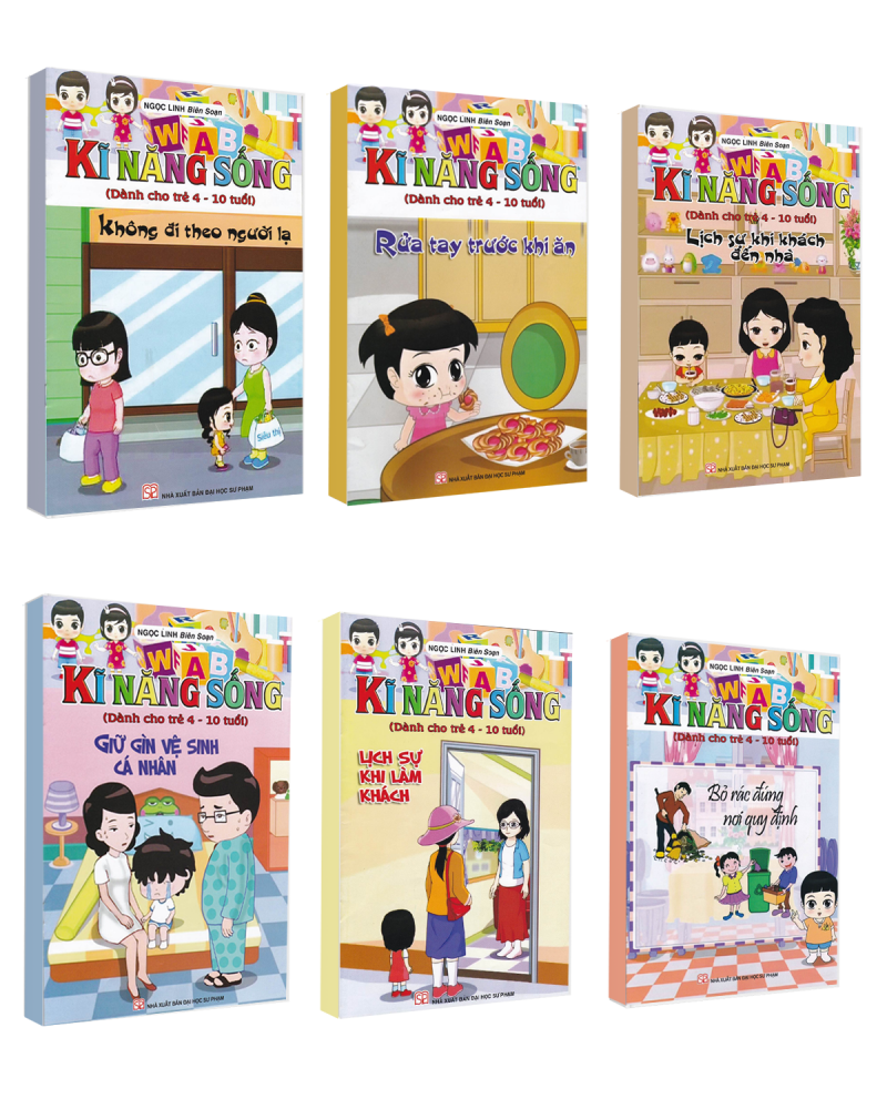 Bộ Sách Kỹ Năng Sống (Dành Cho Trẻ 4 - 10 Tuổi) (6 cuốn)