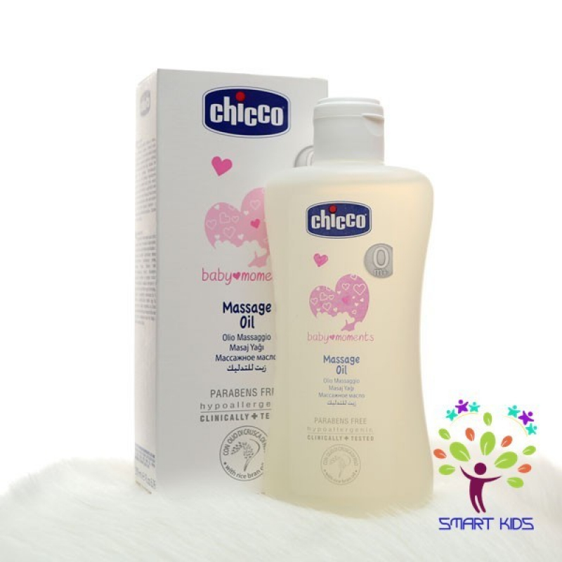 Dầu mát-xa chiết xuất cám gạo 0M+ Chicco