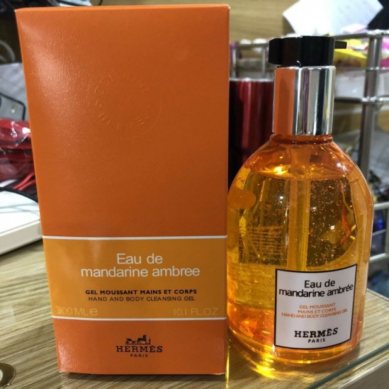 Sữa Tắm Hương nước hoa Pháp Hermes Eau de Mandarine Ambree
