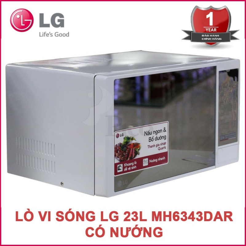 Lò vi sóng điện tử có nướng LG MH6343DAR/BAR