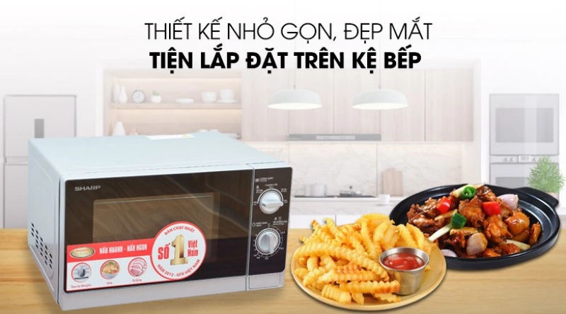 Lò vi sóng Sharp R-205VN(S) 20 lít