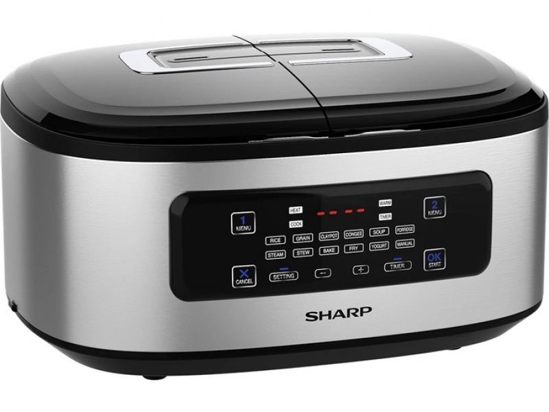 Nồi Cơm 2 Ngăn Đa Năng Sharp 1.8 lít KN-TC50VN-SL/WH