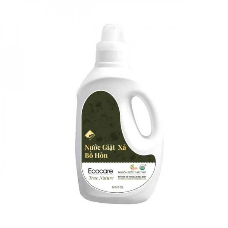 Nước giặt xả hữu cơ Bồ Hòn tinh dầu Hoa Bưởi ECOCARE
