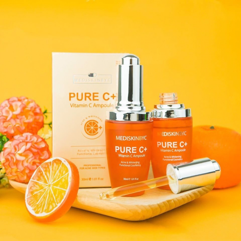 Tinh Chất Dưỡng Trắng Da MEDISKINBYC Pure C+ Vitamin C Ampoule