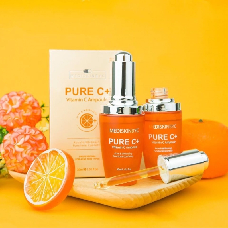 Tinh Chất Dưỡng Trắng Da MEDISKINBYC Pure C+ Vitamin C Ampoule