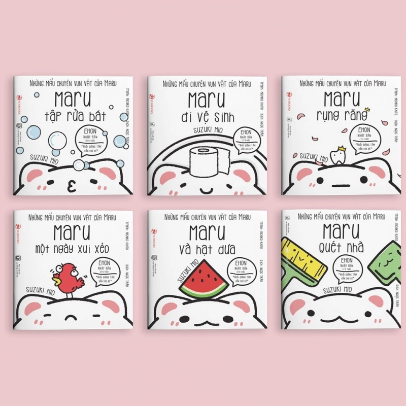 Sách Ehon Nhật Bản - Combo 6 cuốn Maru