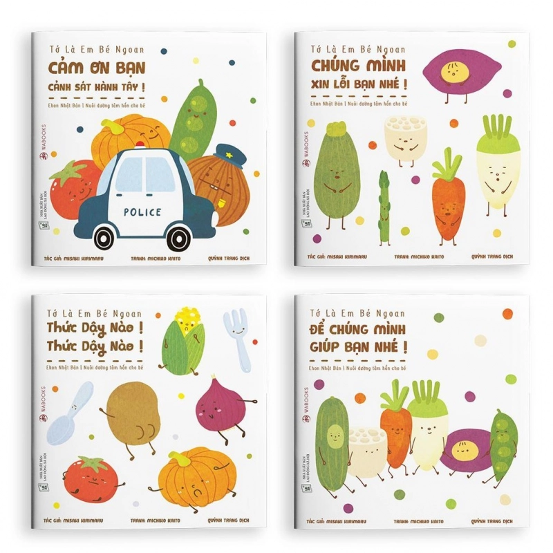 Sách Ehon Nhật Bản - Bộ 4 cuốn tớ là em bé ngoan