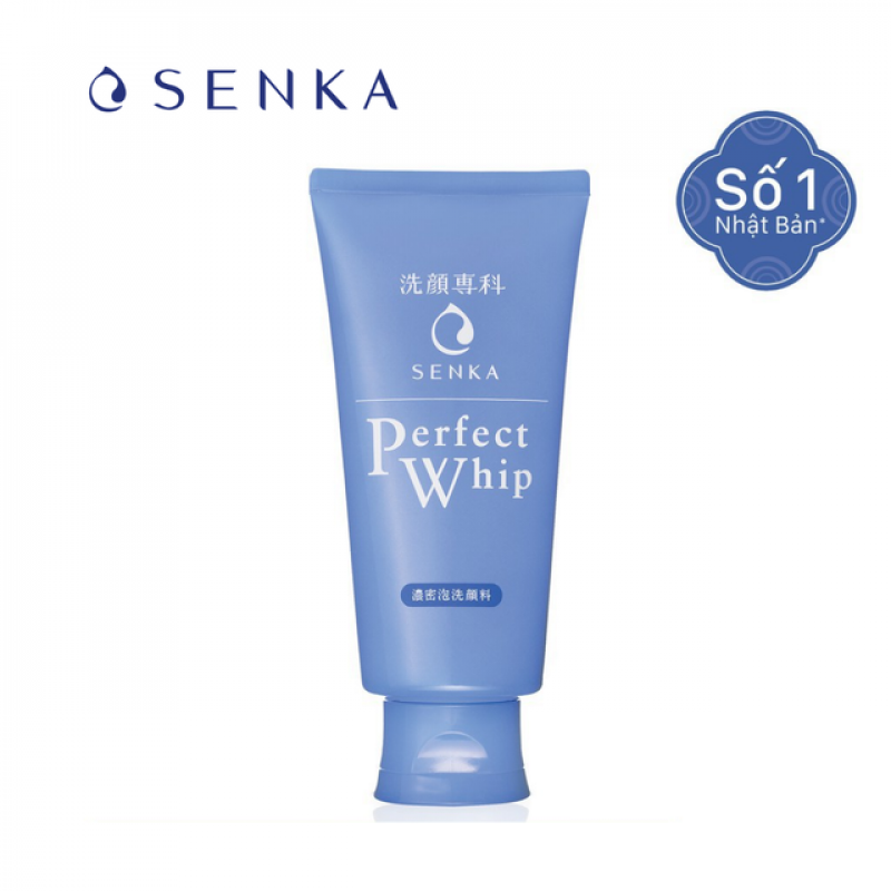 Sữa rửa mặt tạo bọt chiết xuất tơ tằm trắng Senka Perfect Whip