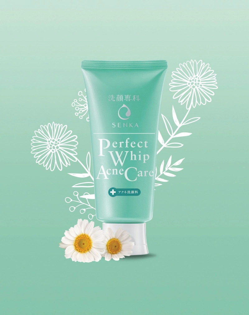 Sữa rửa mặt dành cho da mụn Senka perfect whip acne care