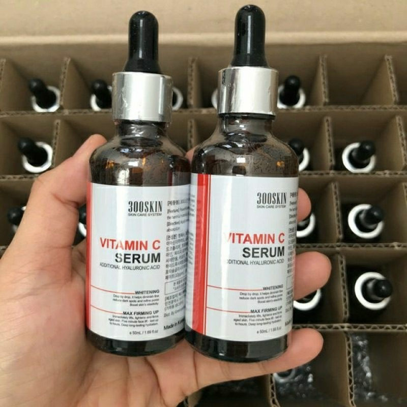 TINH CHẤT VITAMIN C TRẮNG DA, CẤP NƯỚC, PHỤC HÔI DA 300SKIN HYALURONIC ACID SERUM 50ML