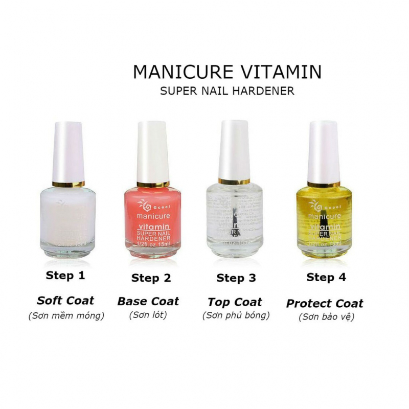 Sơn bóng dưỡng móng tay Manicure Vitamin