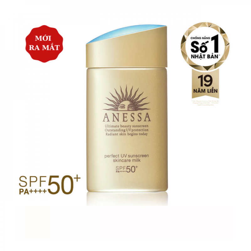 Sữa Chống Nắng Anessa Dưỡng Da Bảo Vệ Hoàn Hảo 60ml Perfect UV Sunscreen Skincare Milk SPF50+/PA++++
