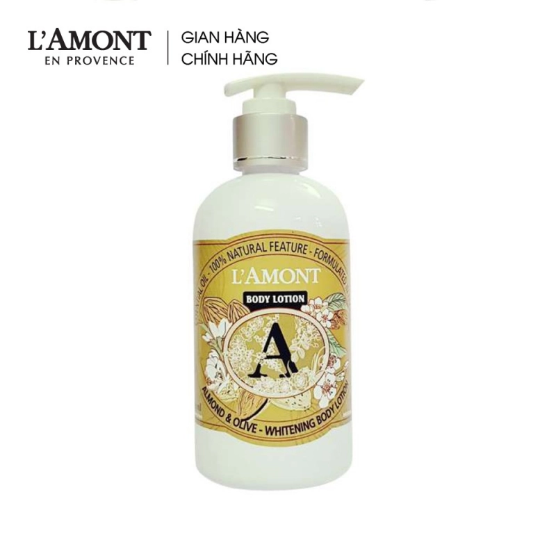 Sữa Dưỡng Thể Trắng Da LAMONT En Provence Almond & Olive Hương Hạnh Nhân