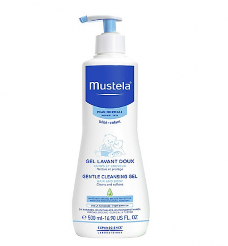 Sữa Tắm Gội Cho Trẻ Sơ Sinh Và Em Bé Da Khô Mustela 500ml