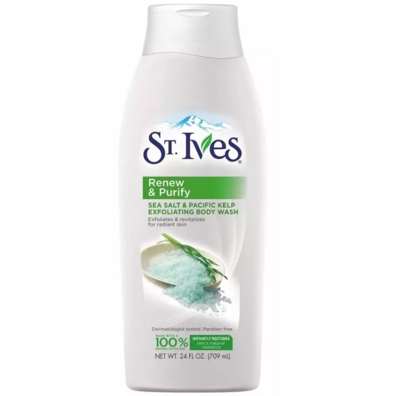 Sữa tắm tẩy tế bào chết St. Ives Purifying Sea Salt Exfoliating Body Wash