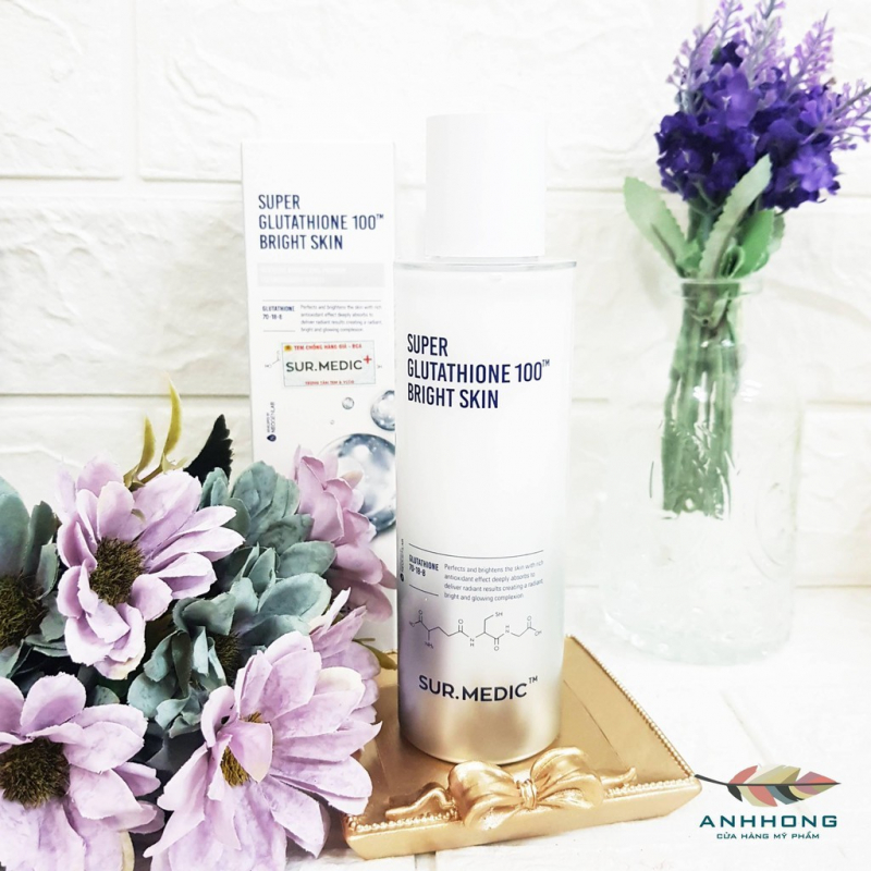 Nước hoa hồng trắng da Sur.medic Super Glutathione 100 Bright Skin